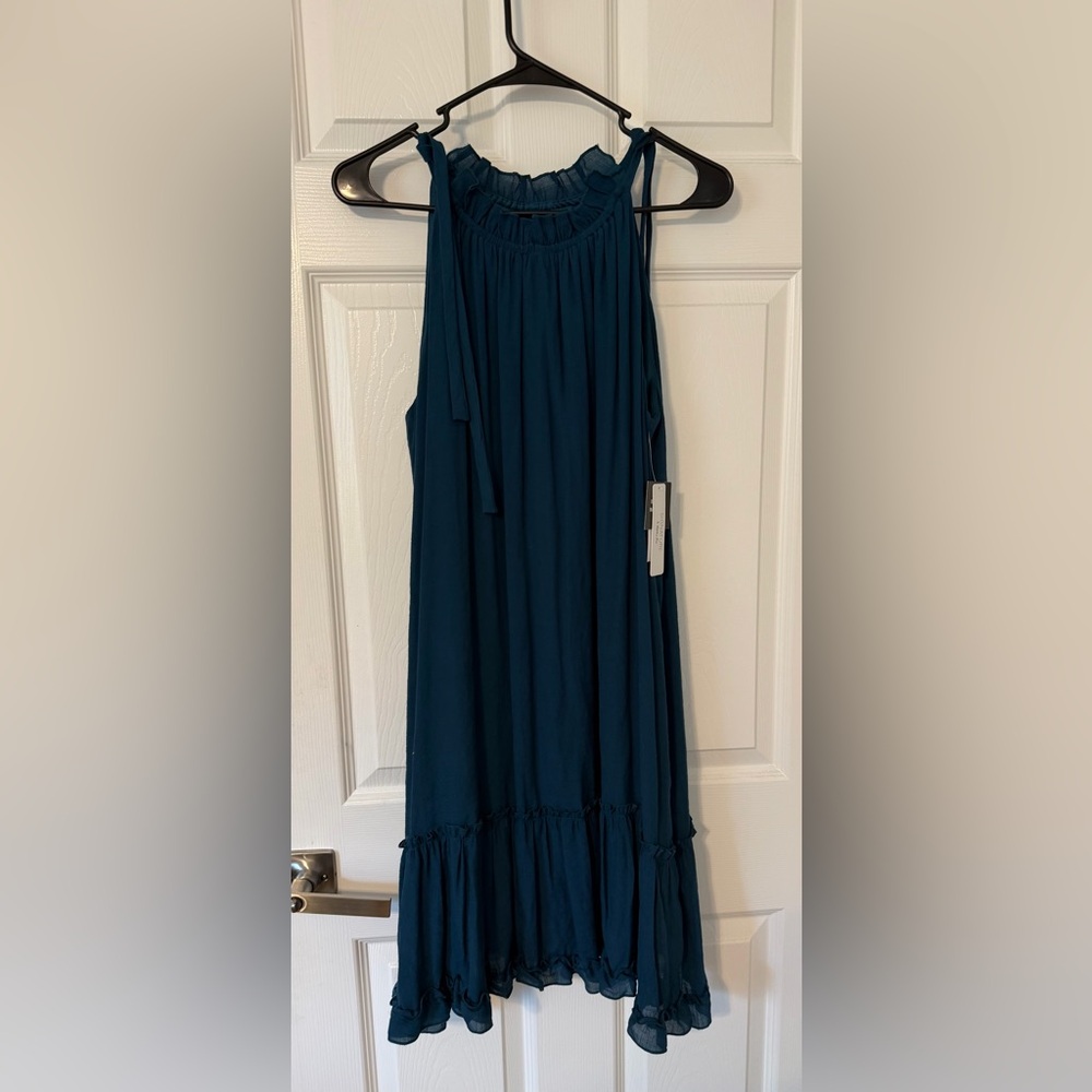 Robbie Bee Teal Sleeveless Dress